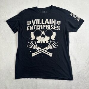 Pro Wrestling Tees Villain Enterprises Bullet Club Black SS Graphic Shirt Mens L